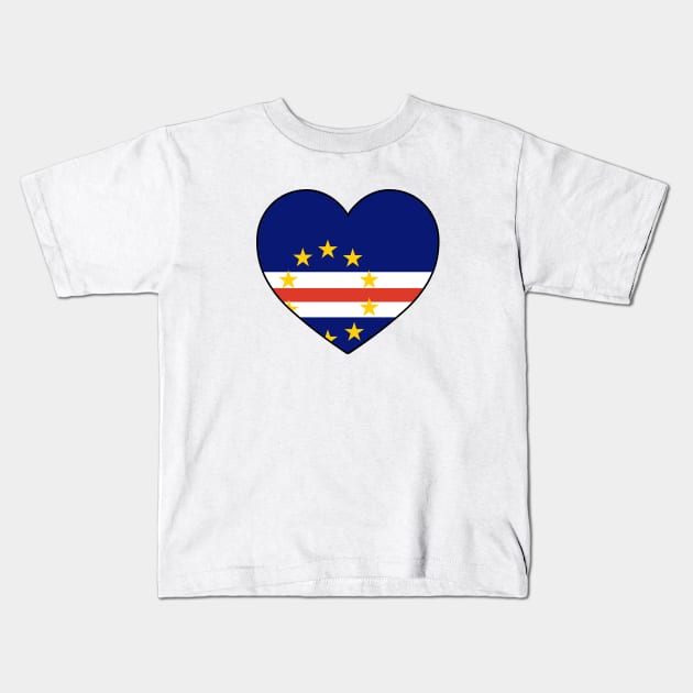 Heart - Cabo Verde _069 Kids T-Shirt by Tridaak